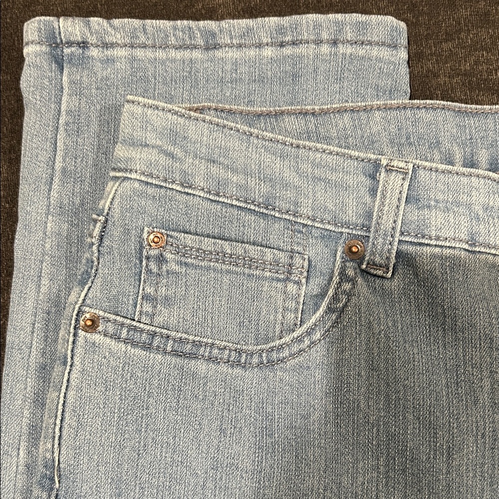 Jones New York Light Blue Straight Leg Jeans - Picture 3 of 7